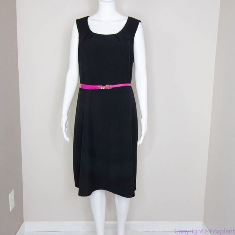 AGB black sleeveless scoop neck‎ dress, women's size 14